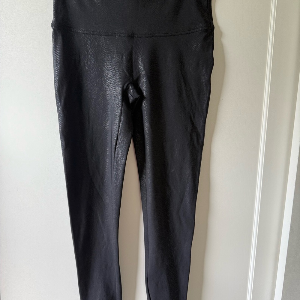 SPANX Black Leggings Sleek Stretchy Full-Length
